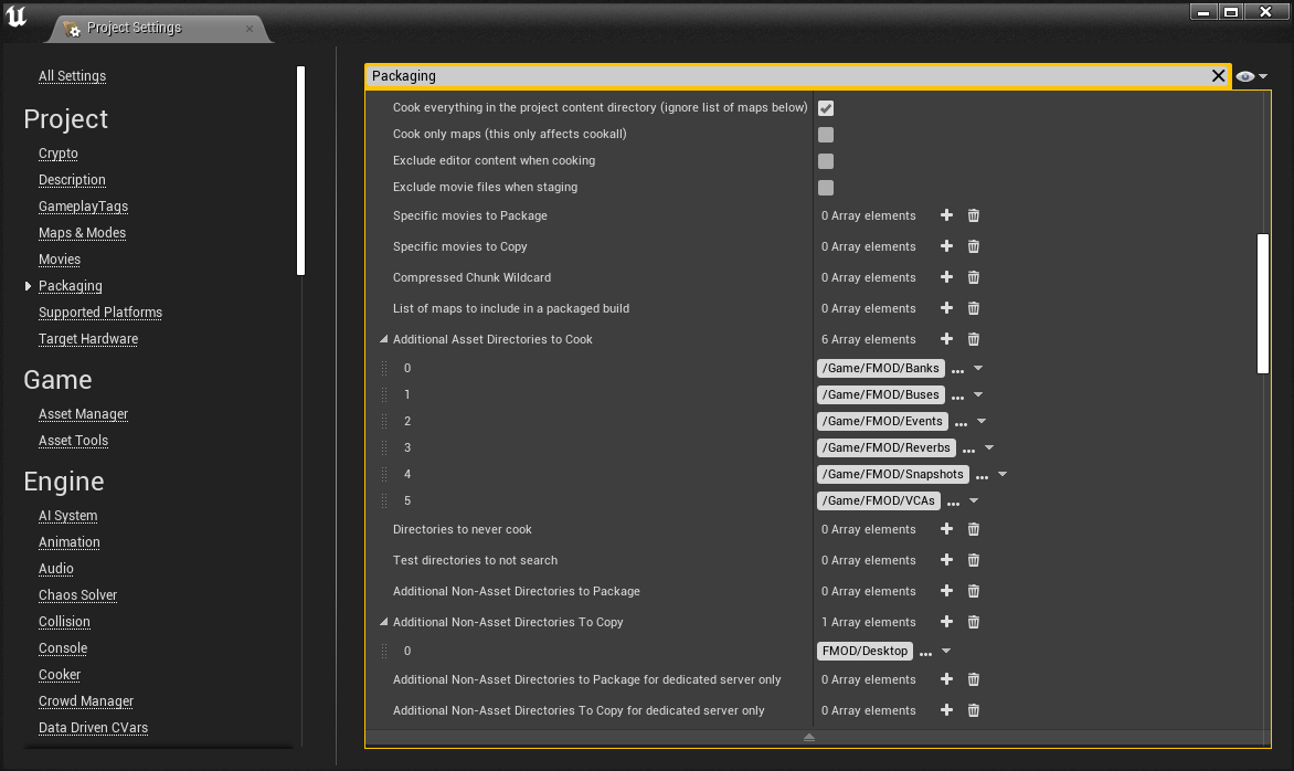 Additional non-asset directories