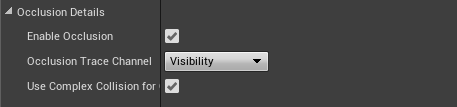 Occlusion Settings