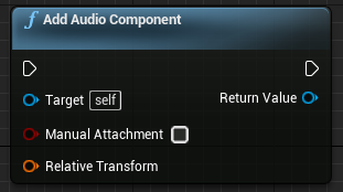 Add Audio Component